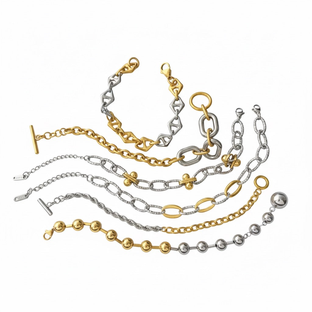 TWO-TONE BRACELETS FOR WOMEN