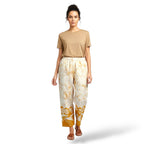 Yellow and White 100% Cotton Comfort Pants – Travel-Ready & Versatile
