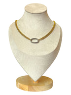 Gold Cuban Link Chain Necklace with Lock Bold and Stylish