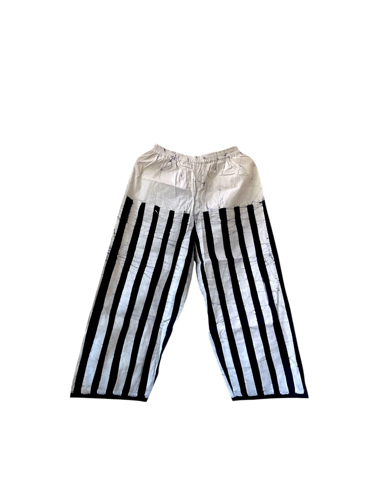 Navy Blue and White  Pattern 100% Cotton Comfort Pants – Travel-Ready & Versatile